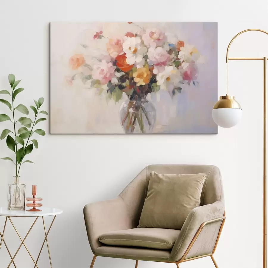 Obraz Kytice květin imitace malby Č. s48587