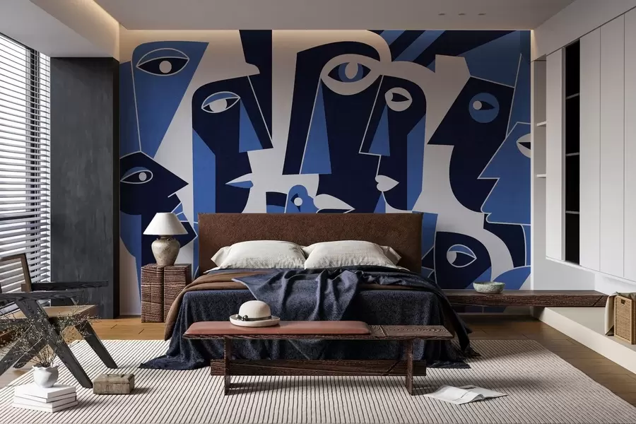 Fototapet Tváře v africkém stylu w05446v1