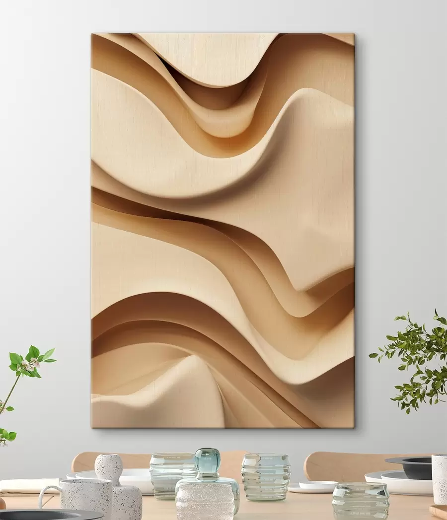 Obraz Abstraktní vlny, moderní interiér Č. s48586