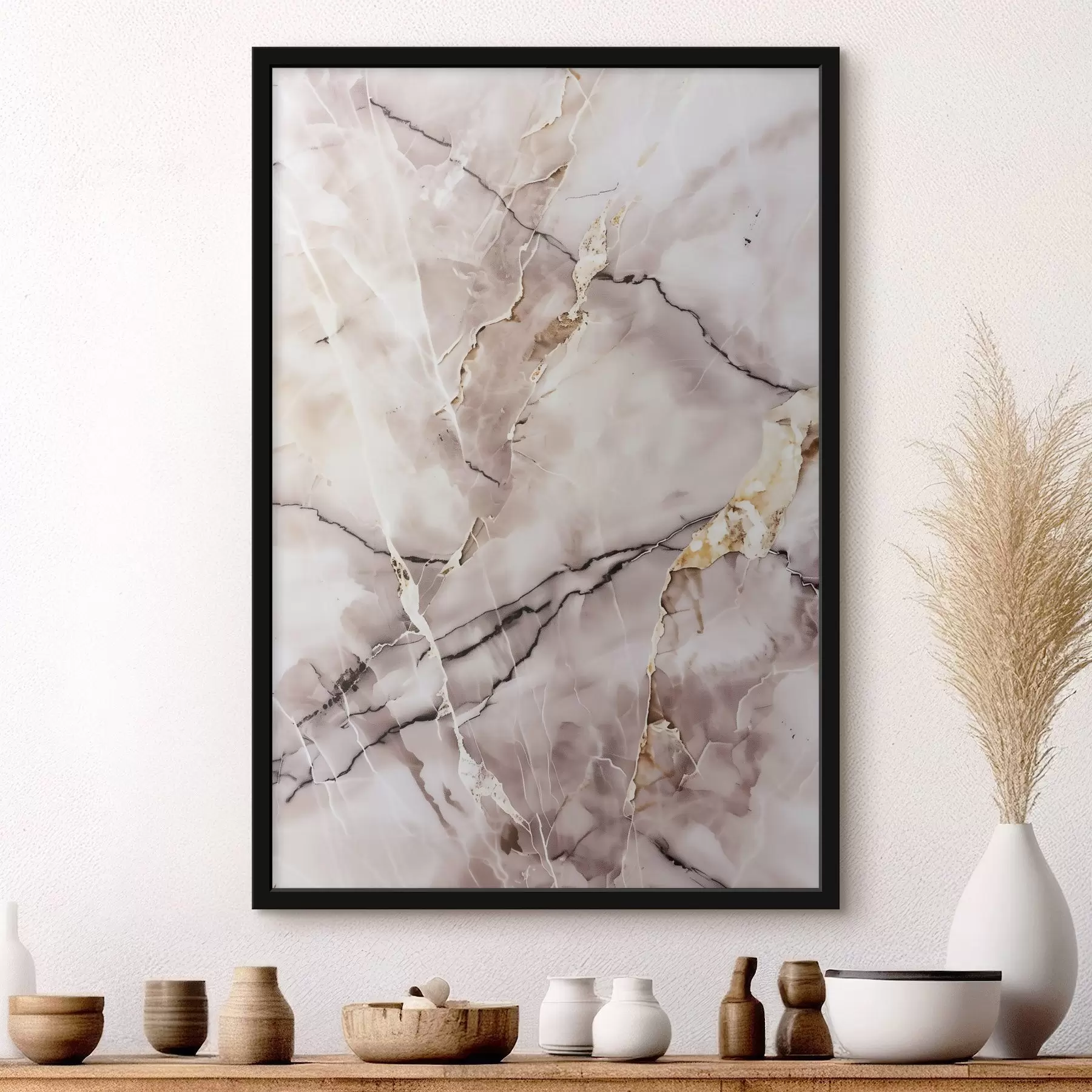 Fototapet Mramorový vzhled, béžová barva f48571