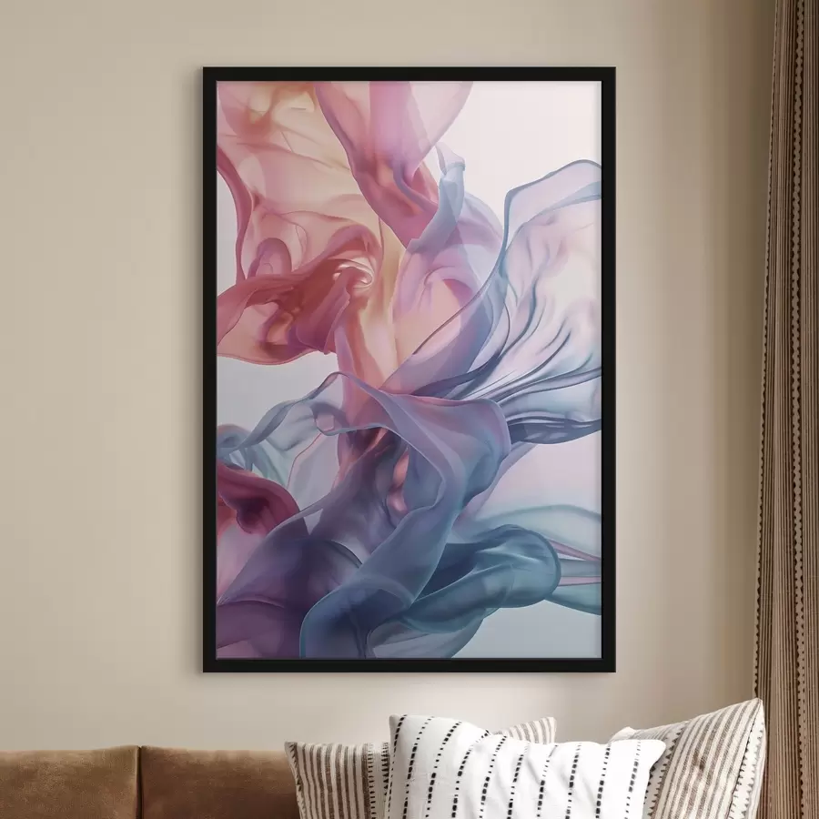 Fototapet Zářivá abstrakce, barevné vlny, moderní styl f48581