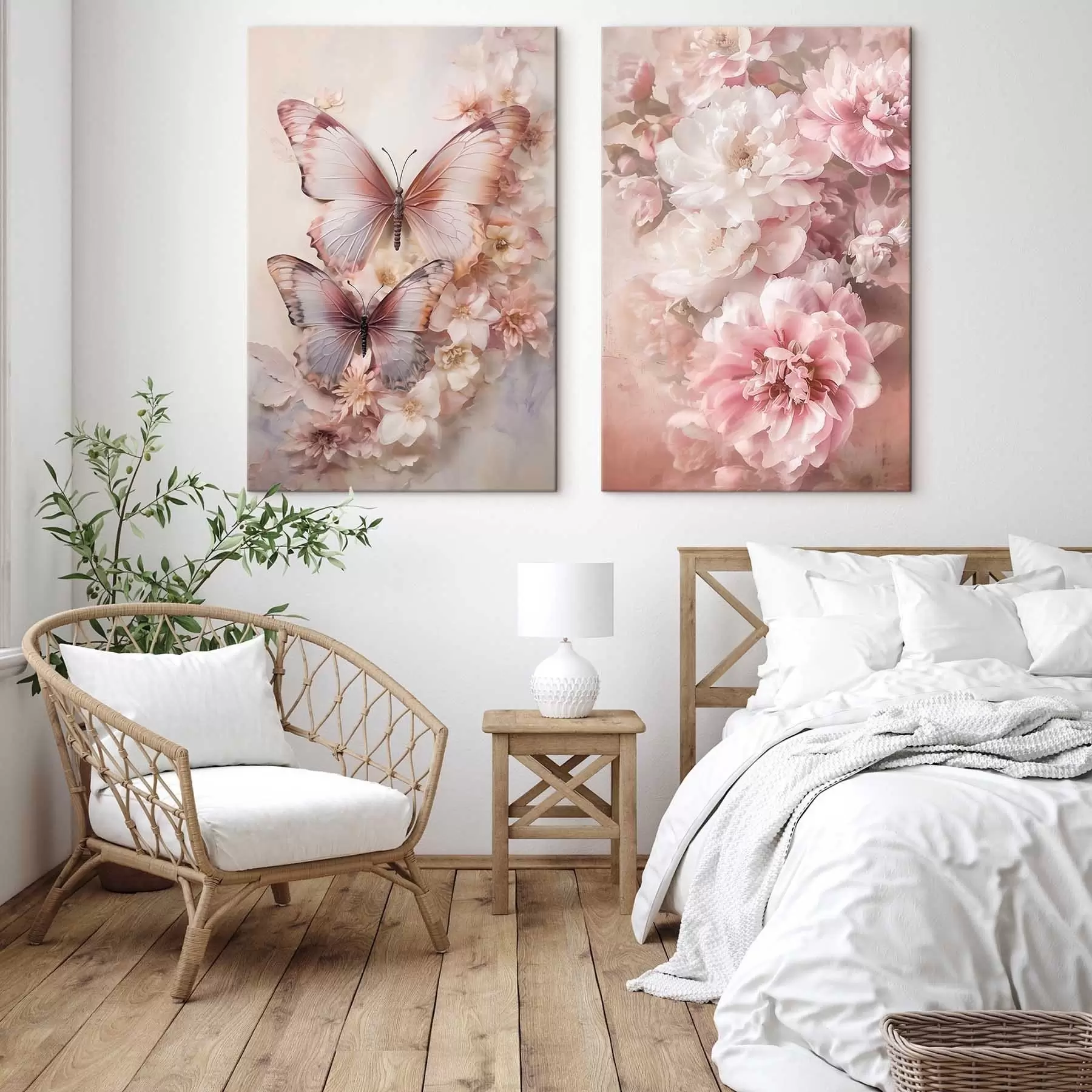 Obraz Růžové květy, romantický styl Č. m30268