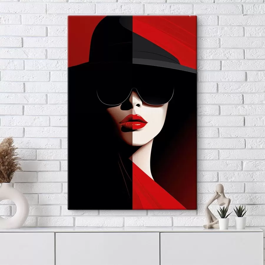 Obraz Žena v klobouku Č. s48649