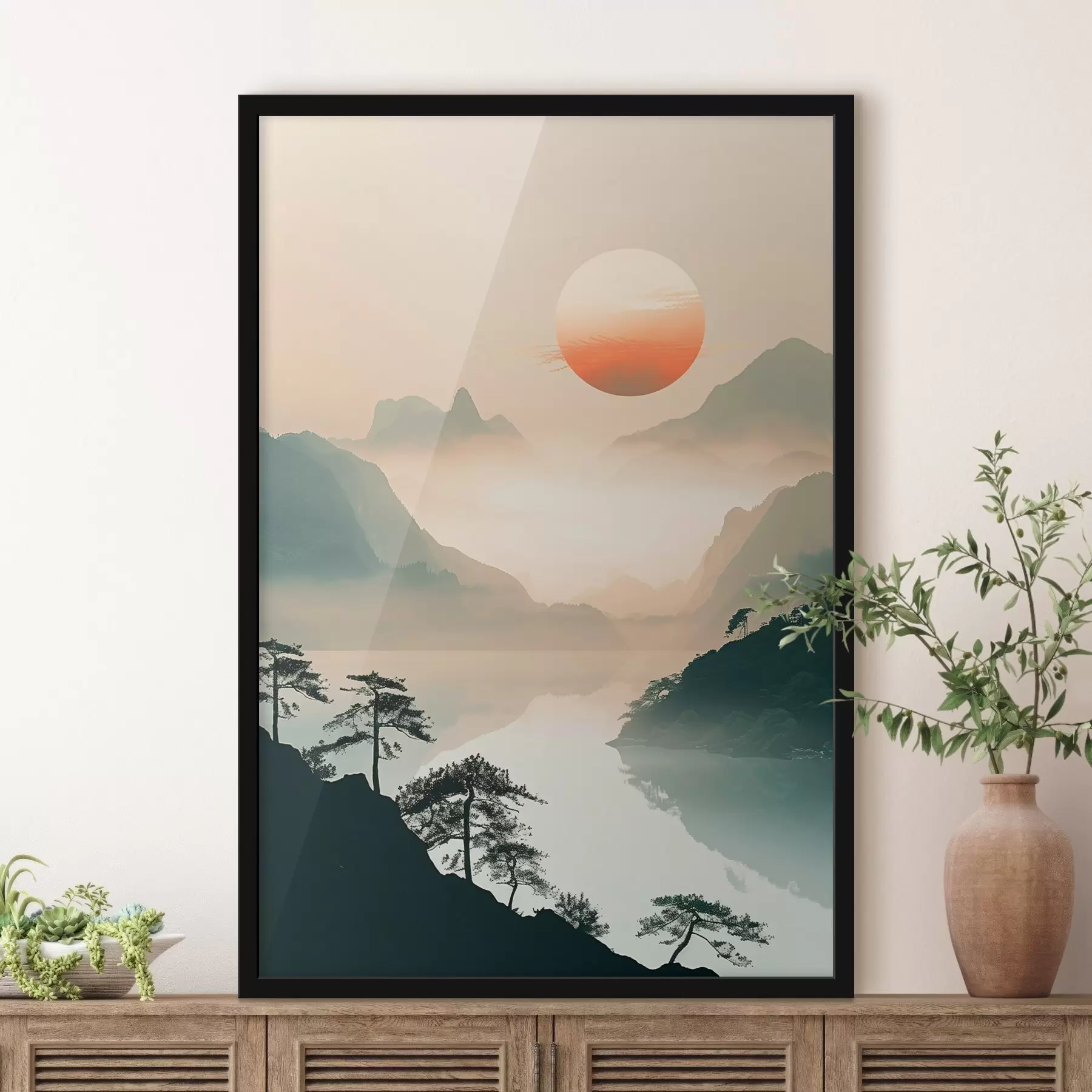 Fototapet Bambusové větve, orientální styl f48632