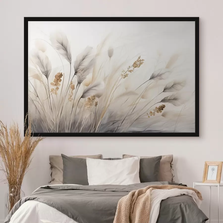 Fototapet Trávy, teplé tóny f48641