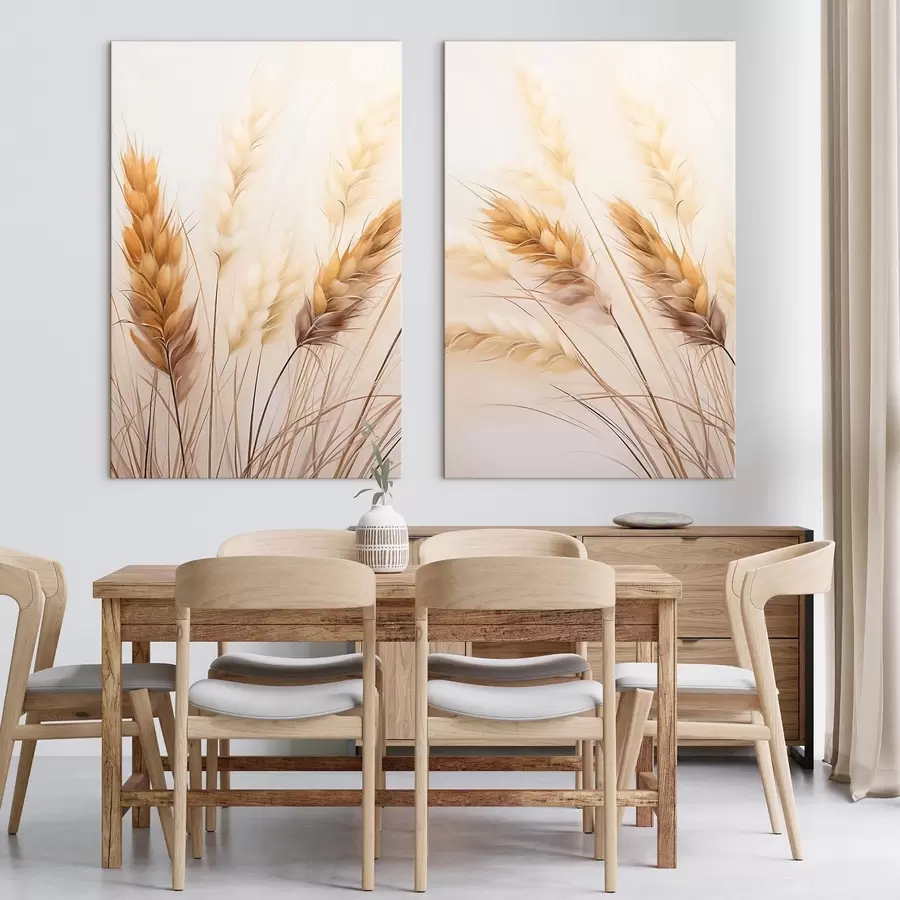 Obraz trávy, teplé tóny Č. m30283