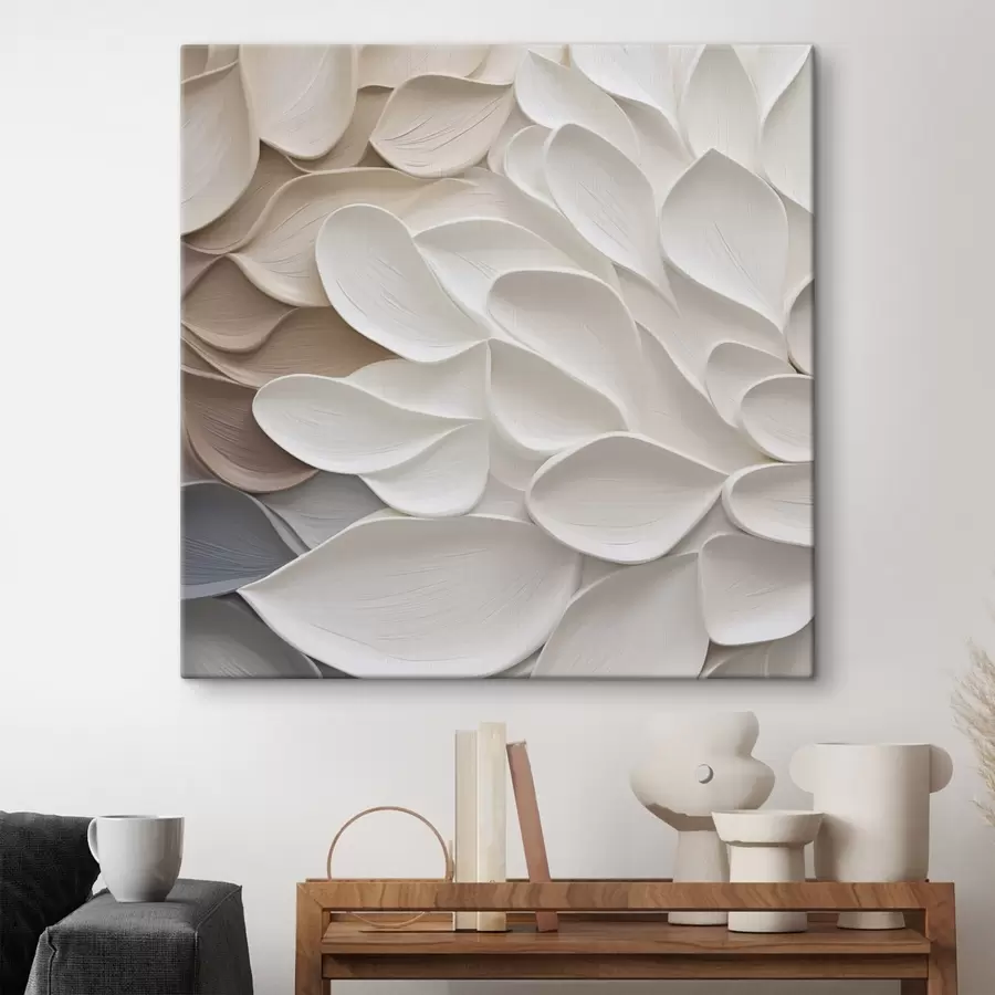 Obraz Abstraktní okvětní lístky – malířská imitace Č. s48676