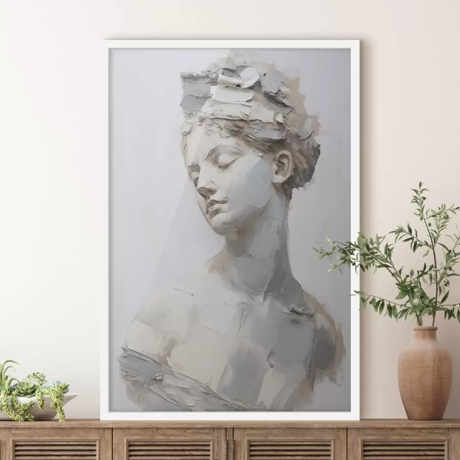 Fototapet Stará ženská busta, napodobenina malby f48670