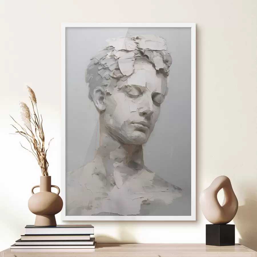 Fototapet Stará mužská busta, napodobenina malby f48671