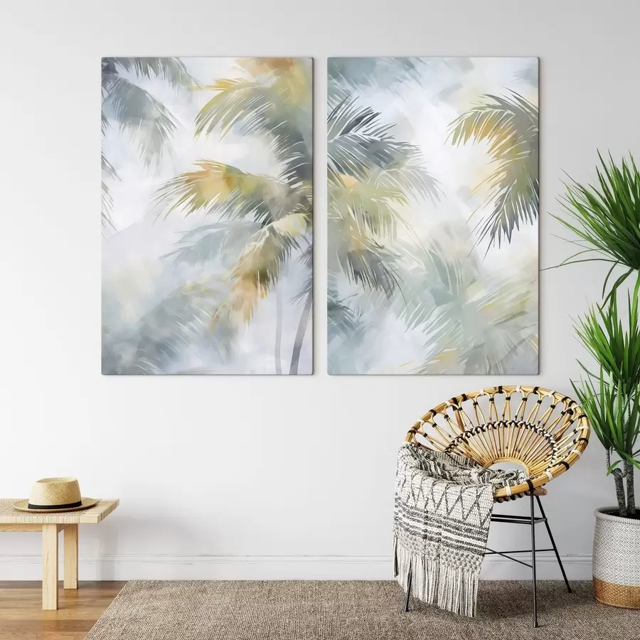 Fototapet Abstraktní malba napodobující rostlinstvo m30301