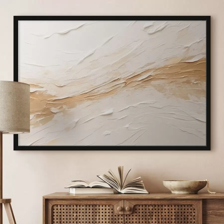 Fototapet Lehká struktura s tahy štětcem a béžovými přechody f48616