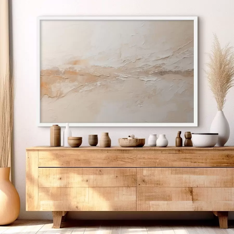 Fototapet Abstraktní vzor s tahy v teplé béžové barvě f48625