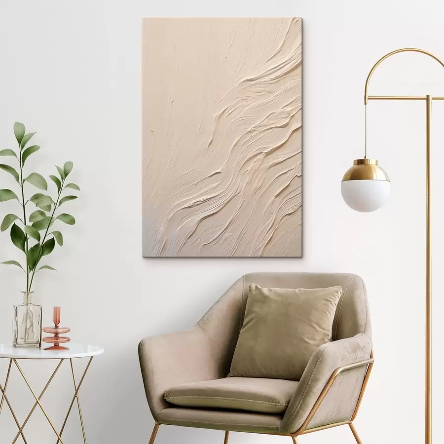 Obraz Abstraktní malířská textura s vlnícími se liniemi Č. s48624