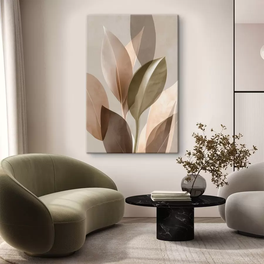 Obraz Abstraktní listy Č. s48610