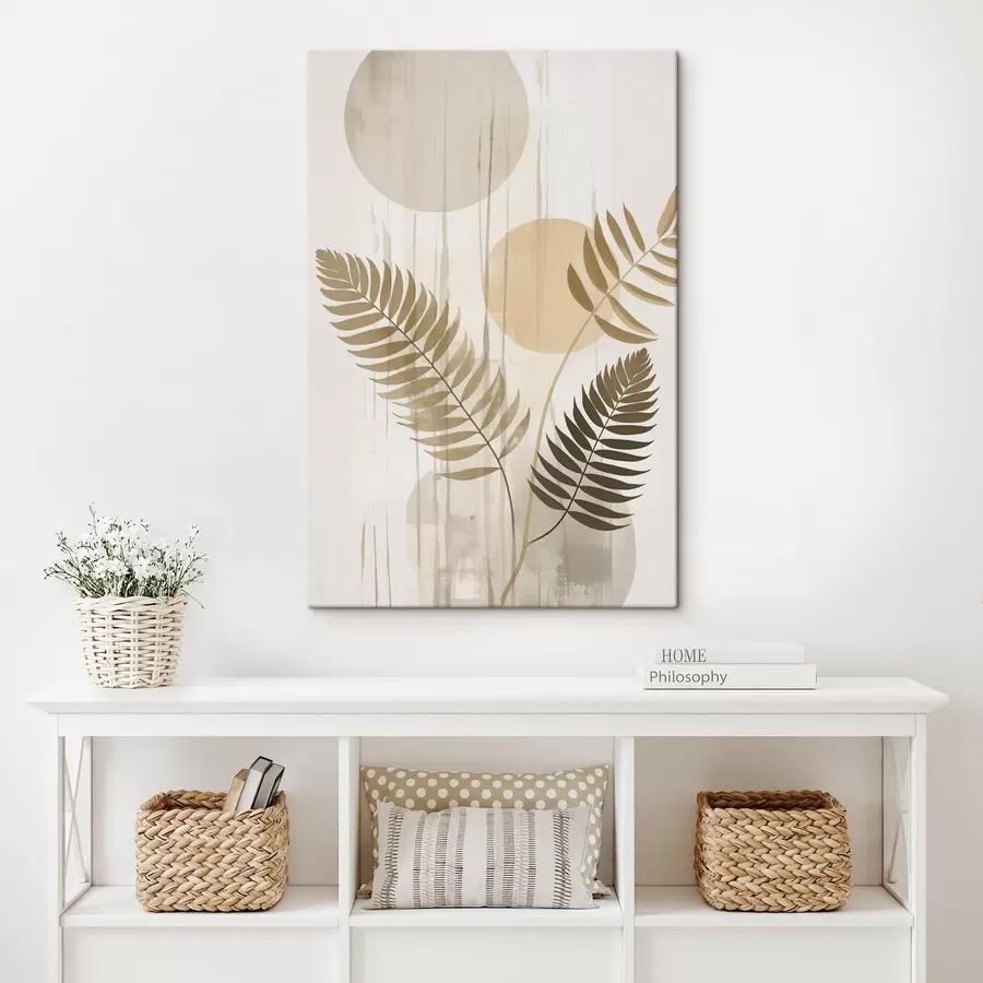 Obraz Abstrakce s větvemi a listy Č. s48662