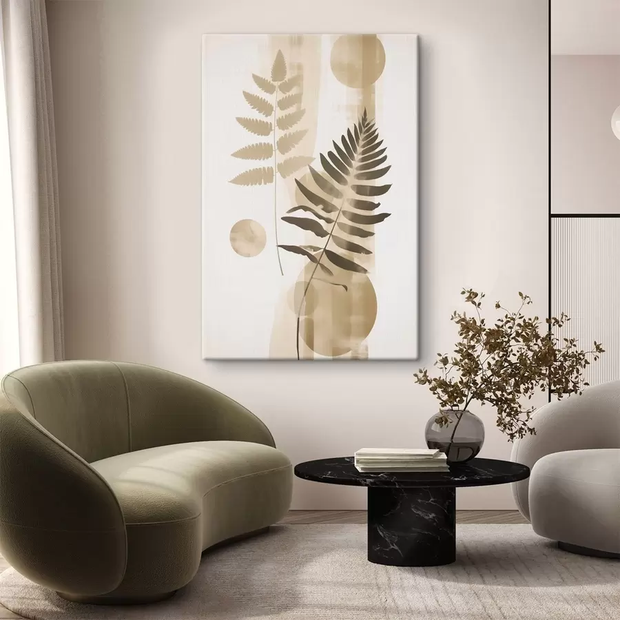 Obraz Abstrakce s větvemi a listy Č. s48663