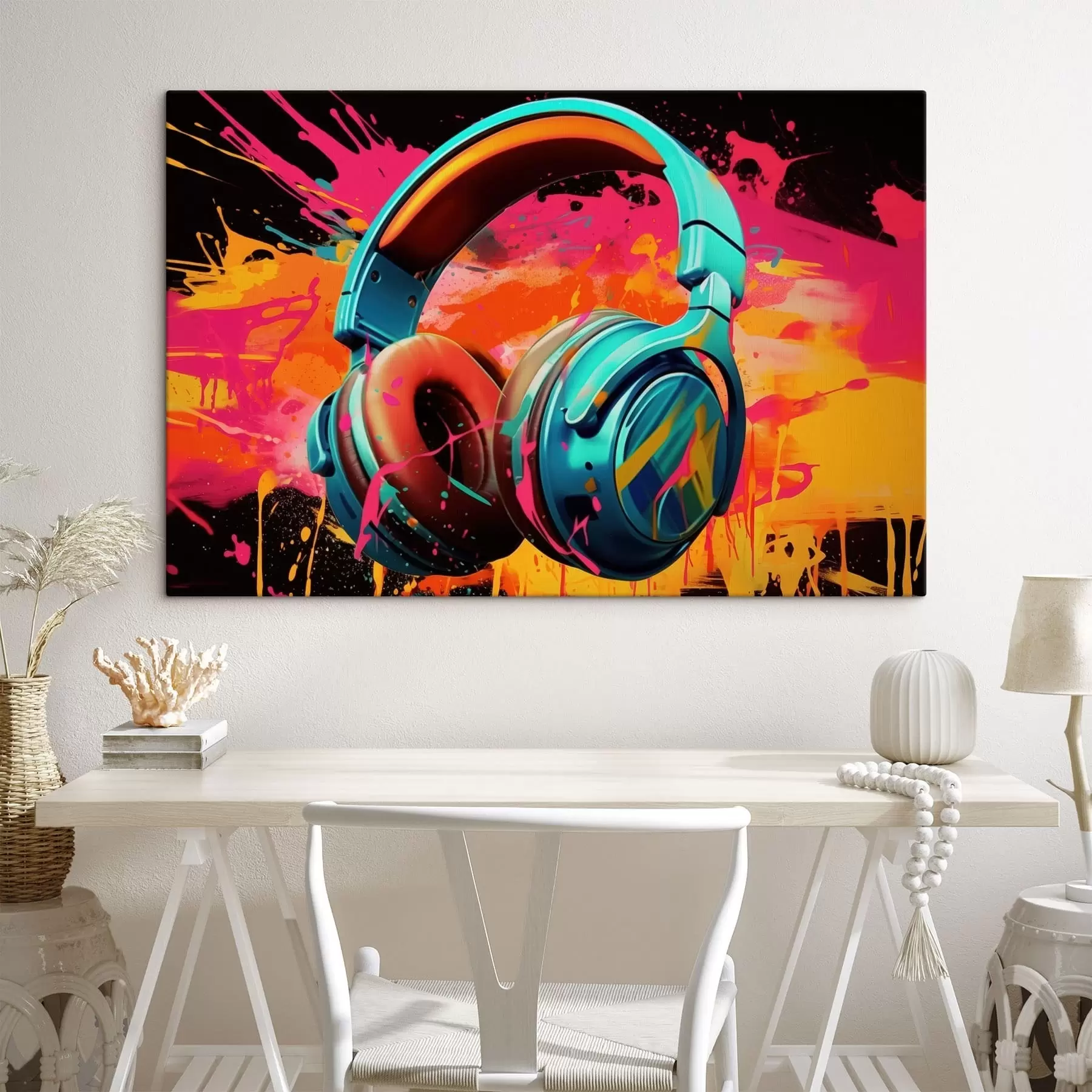 Obraz Sluchátka v zářivých barvách Č. s48720