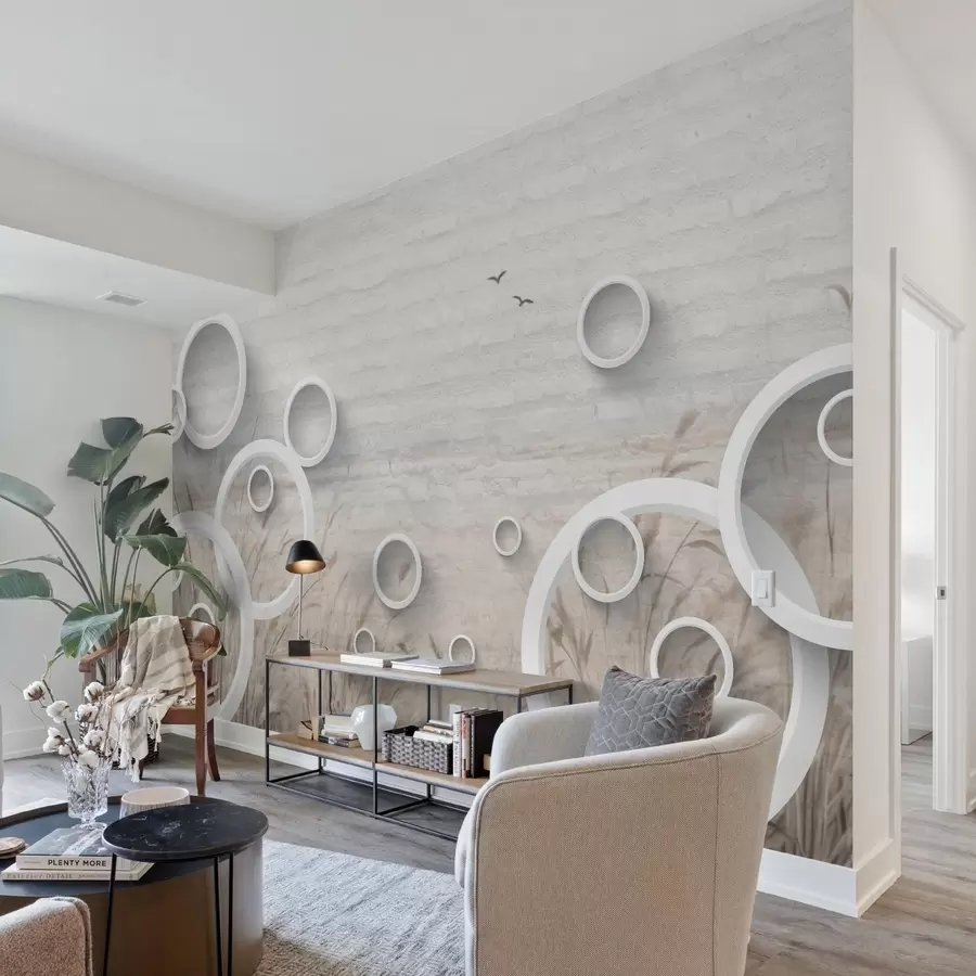 Fototapet Abstraktní kruhy w09781