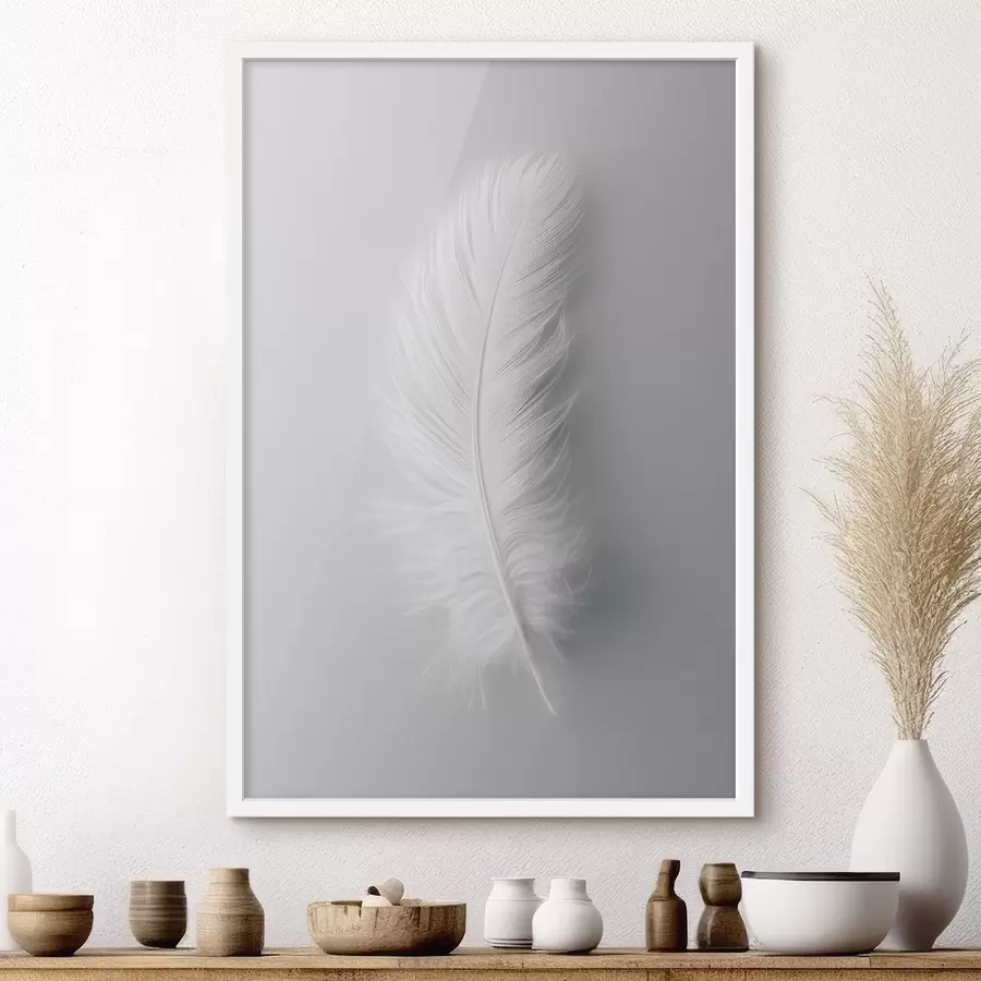 Fototapet elegantní labutí pírko f48782