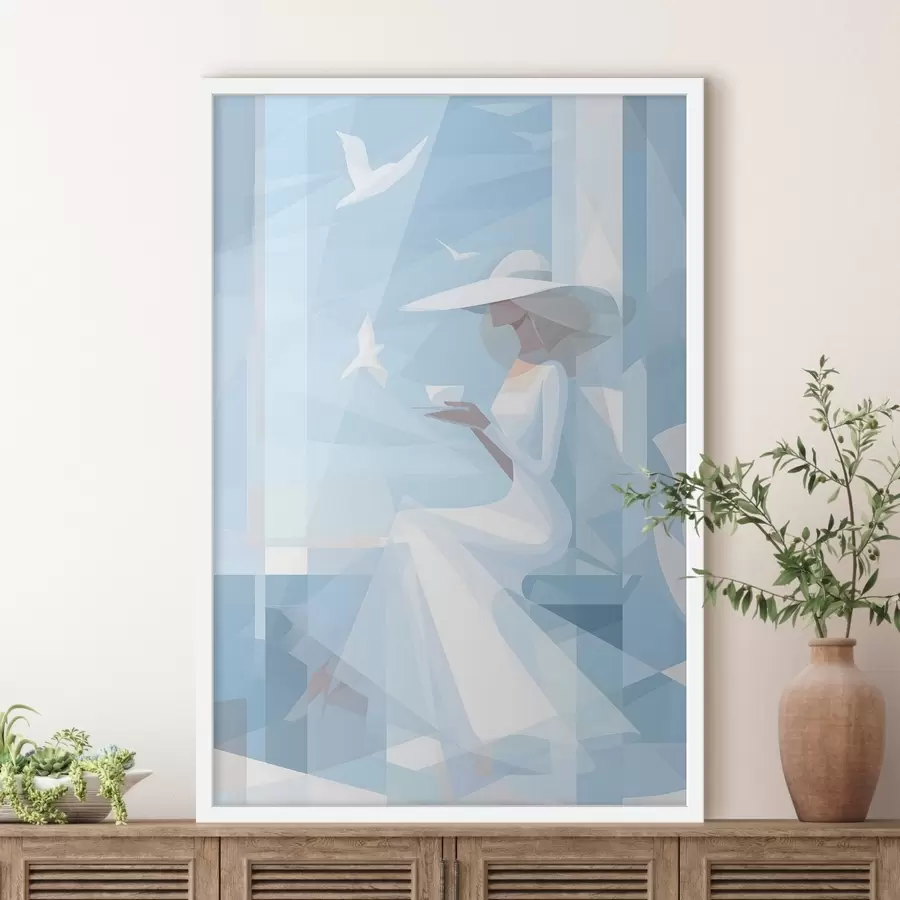 Fototapet ranní káva u moře f48792