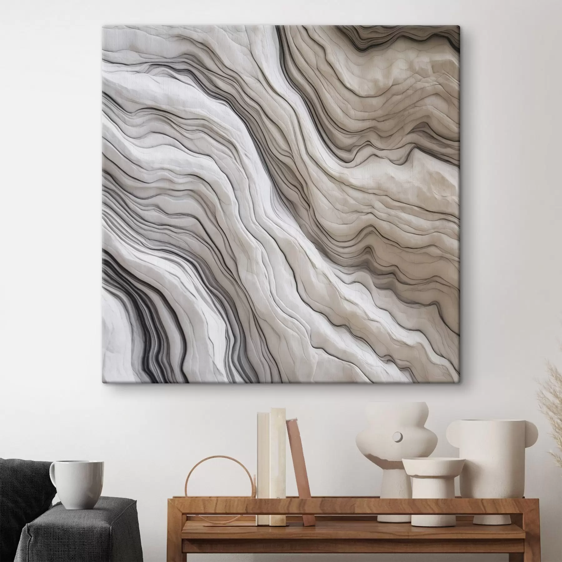 Obraz Abstrakt s ladnými liniemi Č. s48770