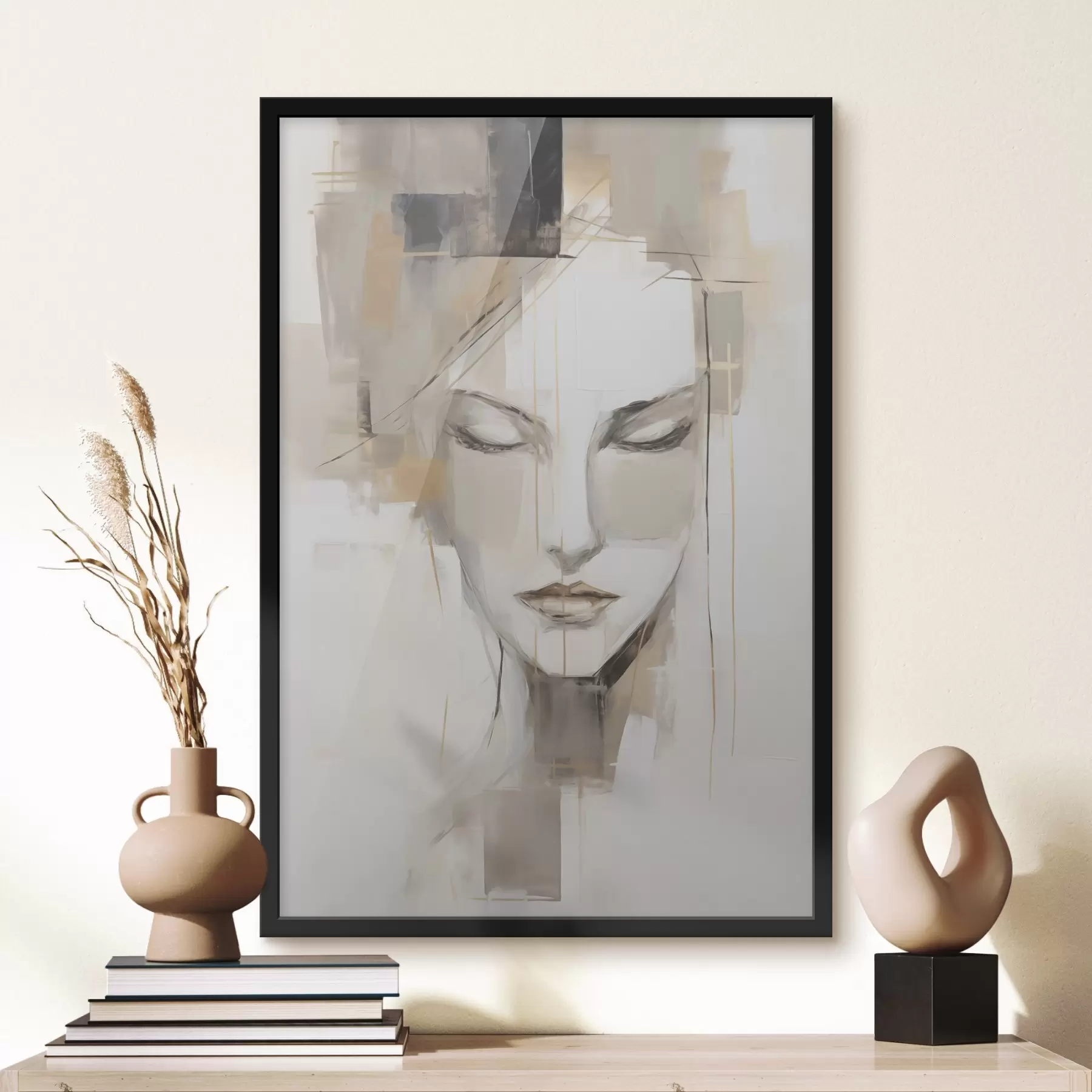 Obraz Abstraktní ženský portrét Č. f48761