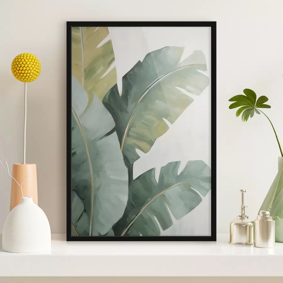 Fototapet Malba napodobující listí f48764