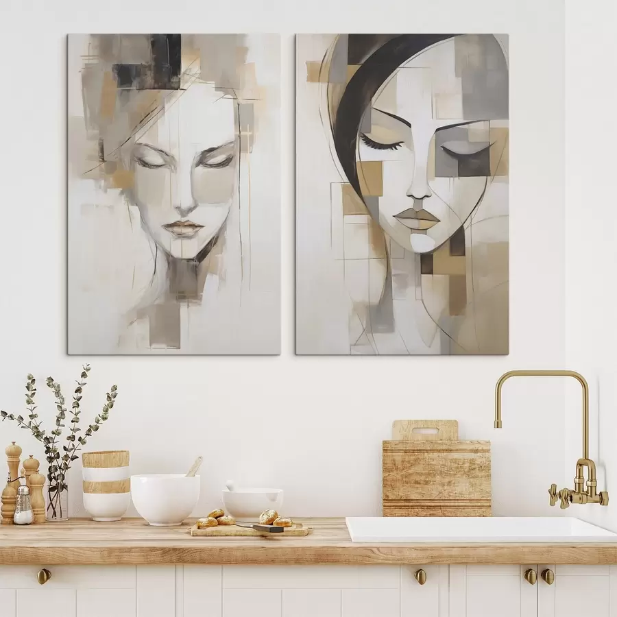 Obraz Abstraktní ženský portrét Č. m30337