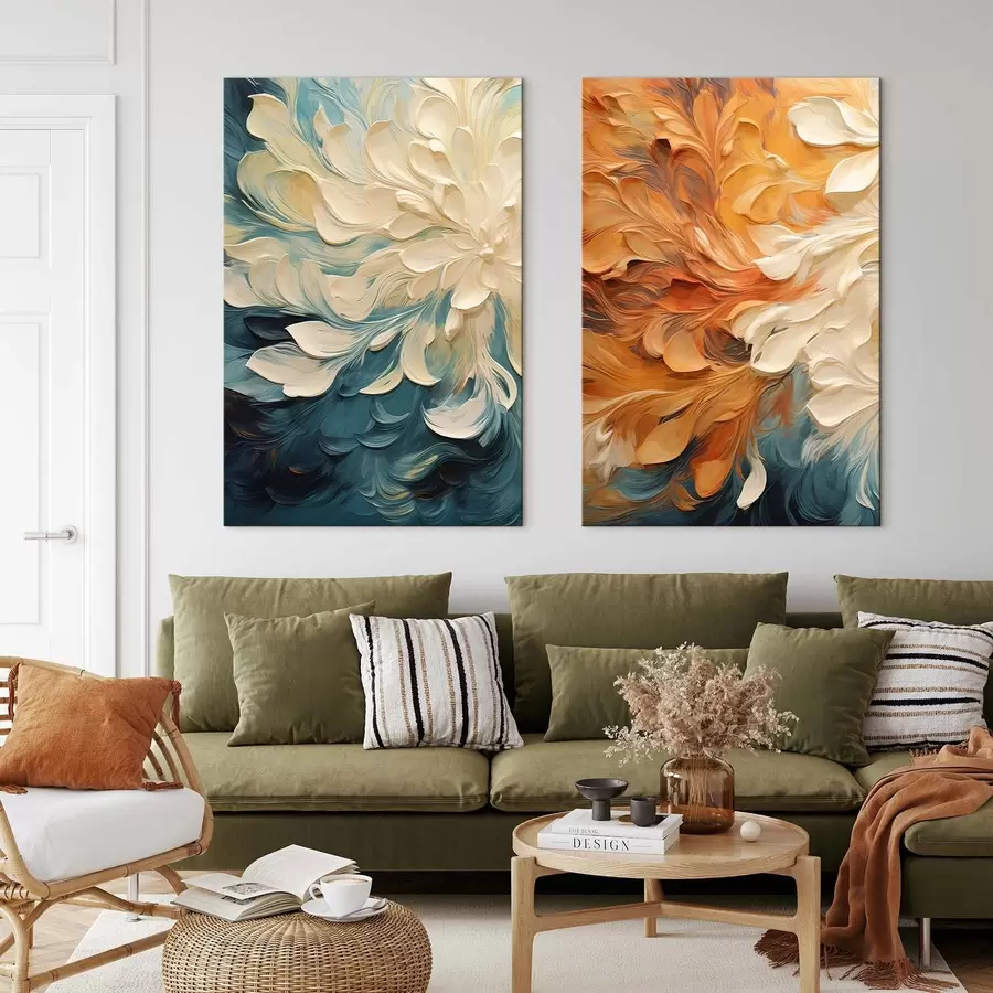 Obraz Abstrakce, imitace olejové malby Č. m30378