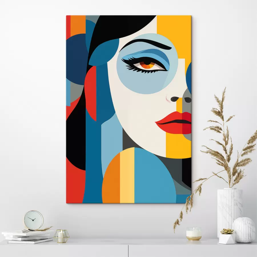 Obraz Abstraktní portrét Č. s48949