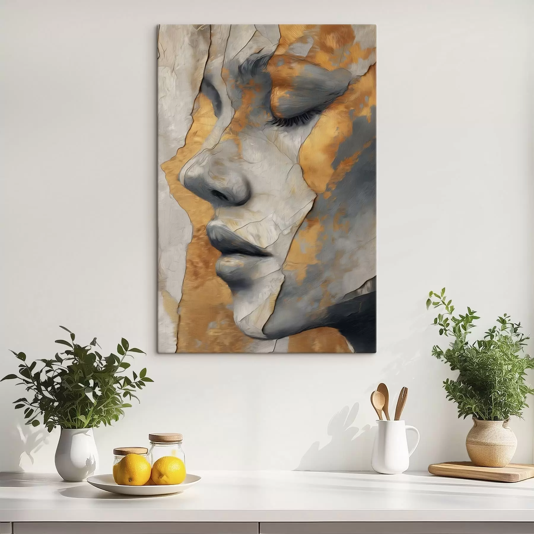 Obraz Abstraktní portrét obličeje Č. s48951