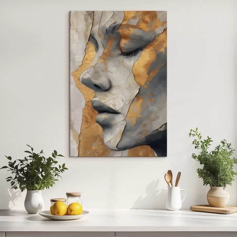Obraz Abstraktní portrét obličeje Č. s48951