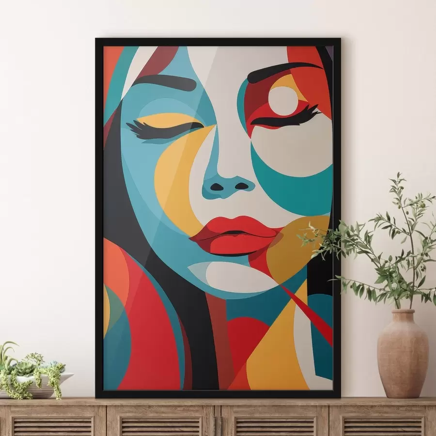 Fototapet Abstraktní portrét f48948