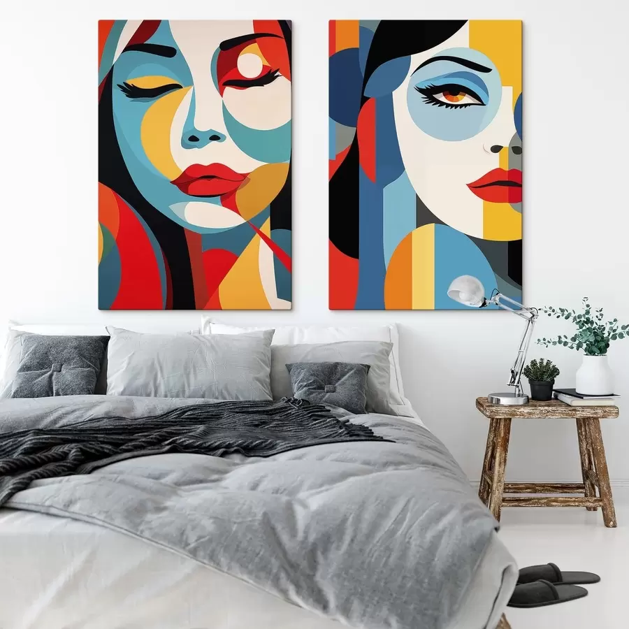 Fototapet Abstraktní portréty m30402