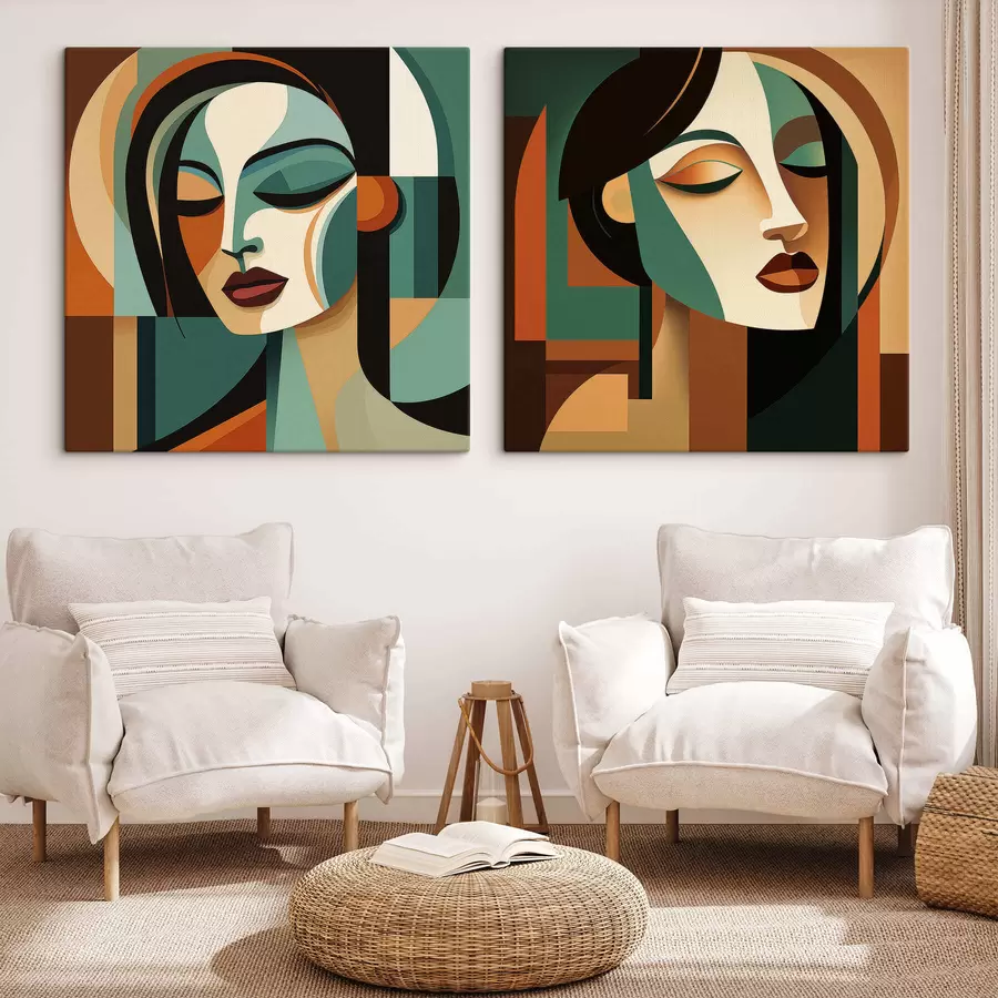 Fototapet Abstraktní portréty m30403