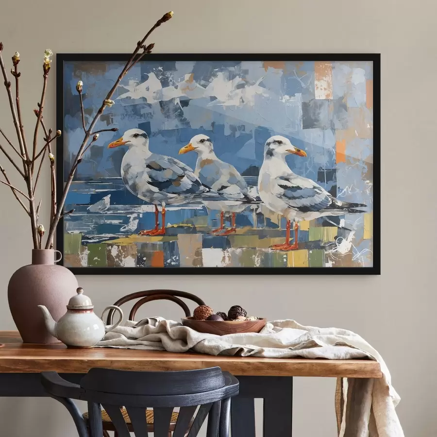 Fototapet Modernistické racky na abstraktním pozadí f48822