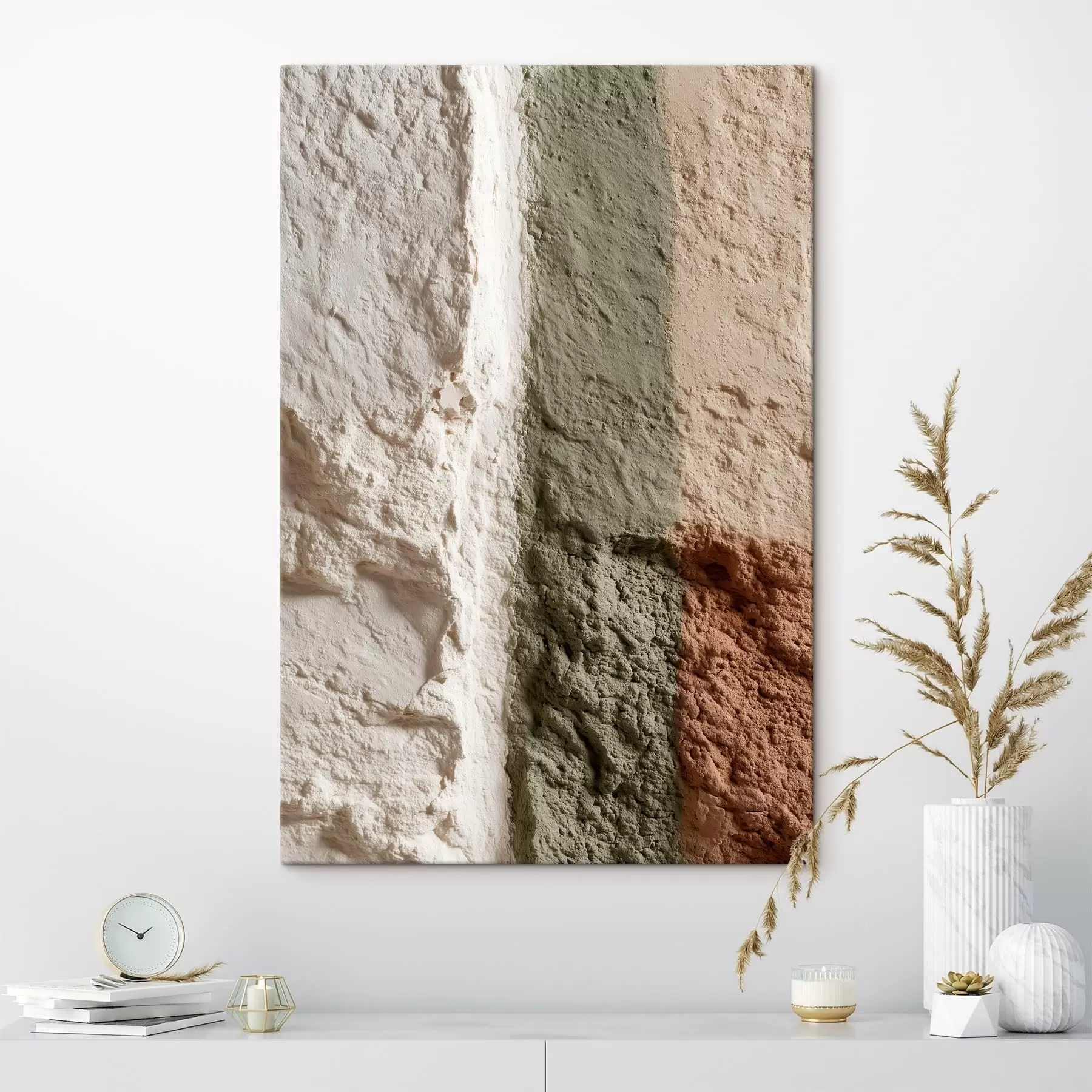 Obraz Minimalistické svislé pruhy na texturovaném povrchu Č. s48800