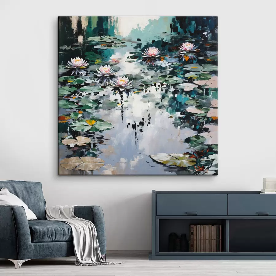 Obraz Impresionismus: Liliovník v tmavých tónech Č. s48814