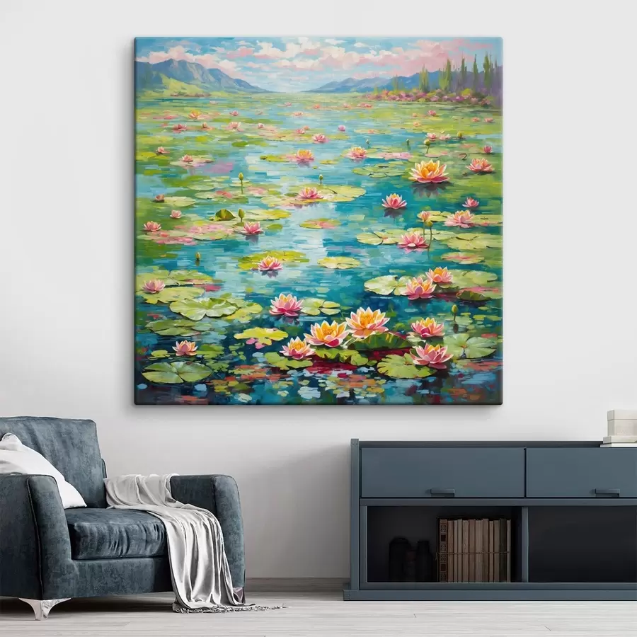 Obraz Impresionismus: Liliovník s horami v dálce Č. s48820