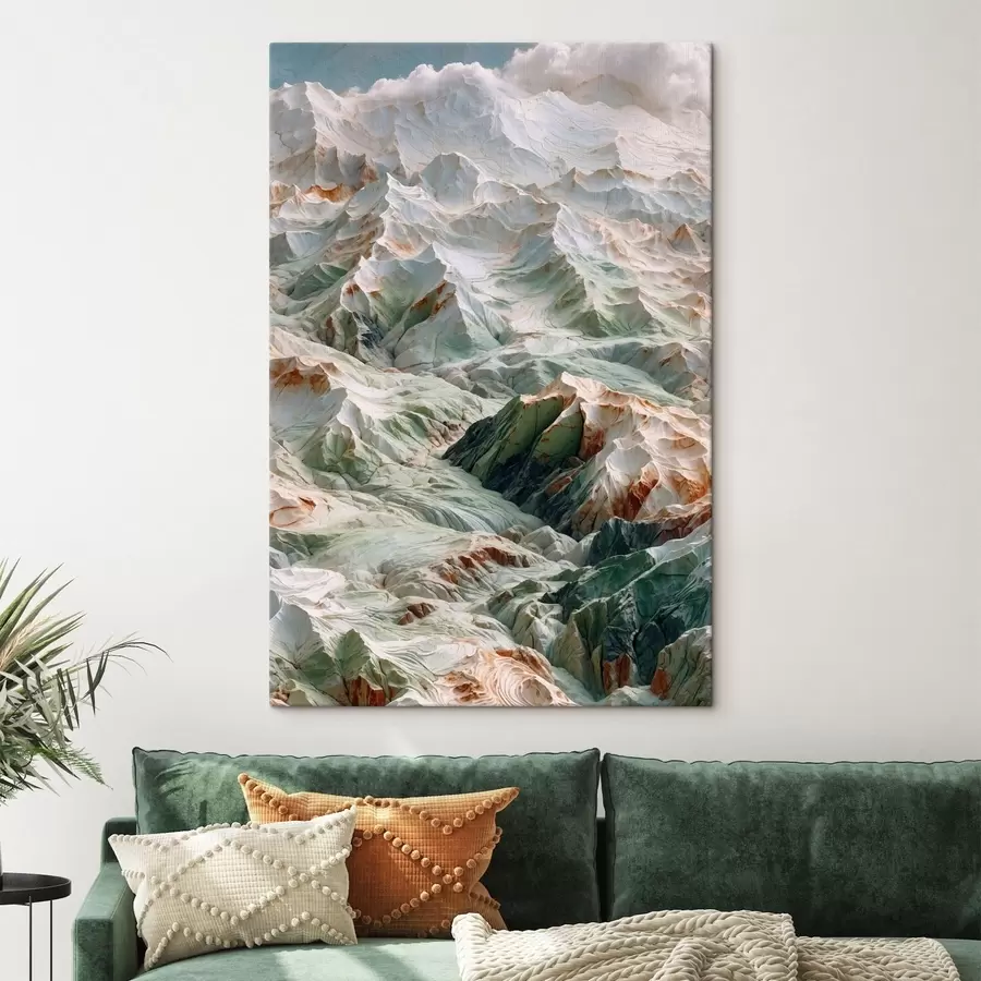 Obraz Abstraktní horský reliéf ve světlých tónech Č. s48828