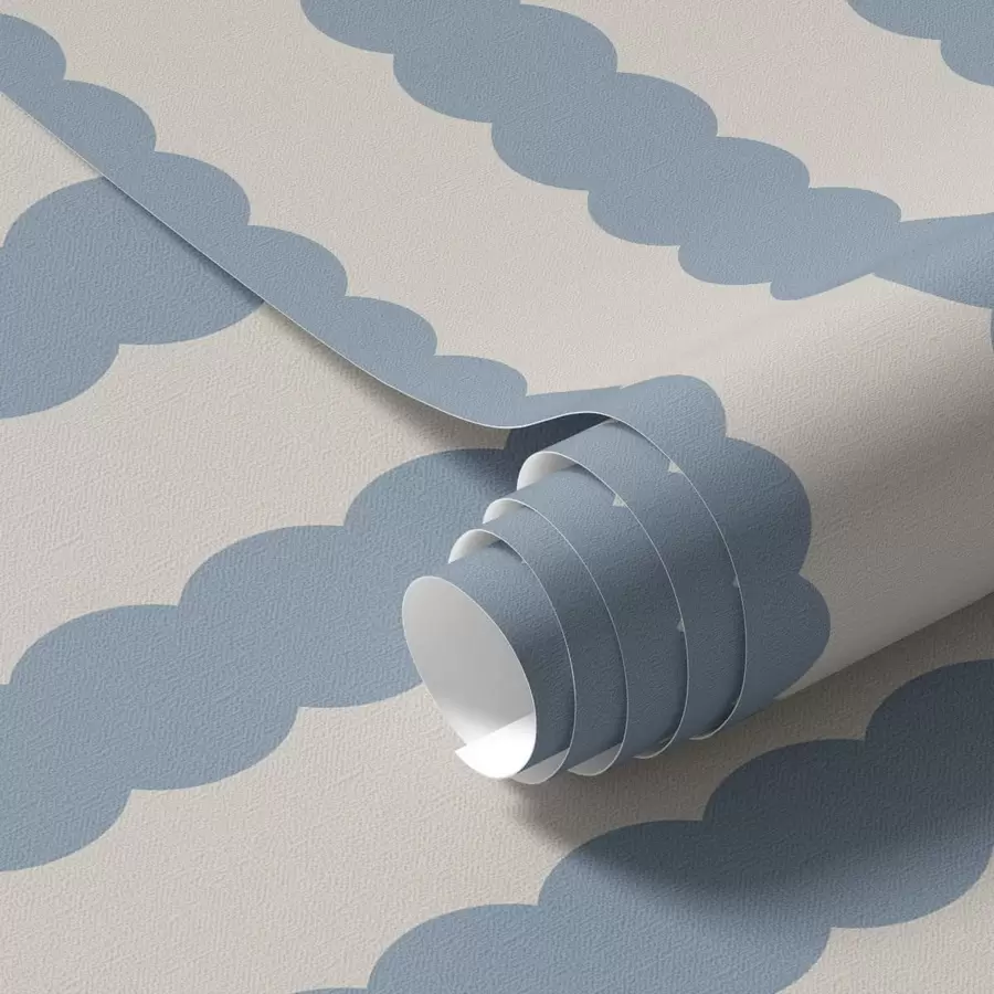 Fototapet Modré vlnovky ve stylu minimalismu a01182