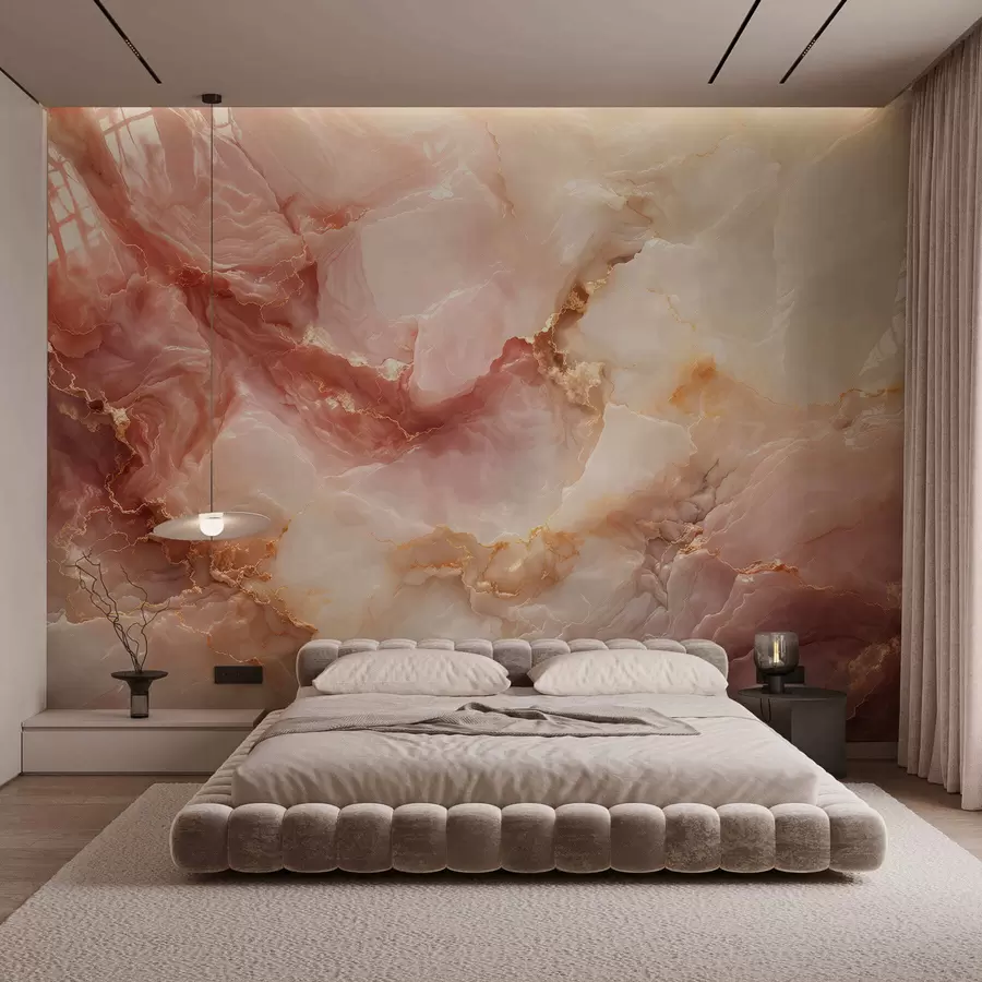 Fototapet Imitace růžového mramoru w05519