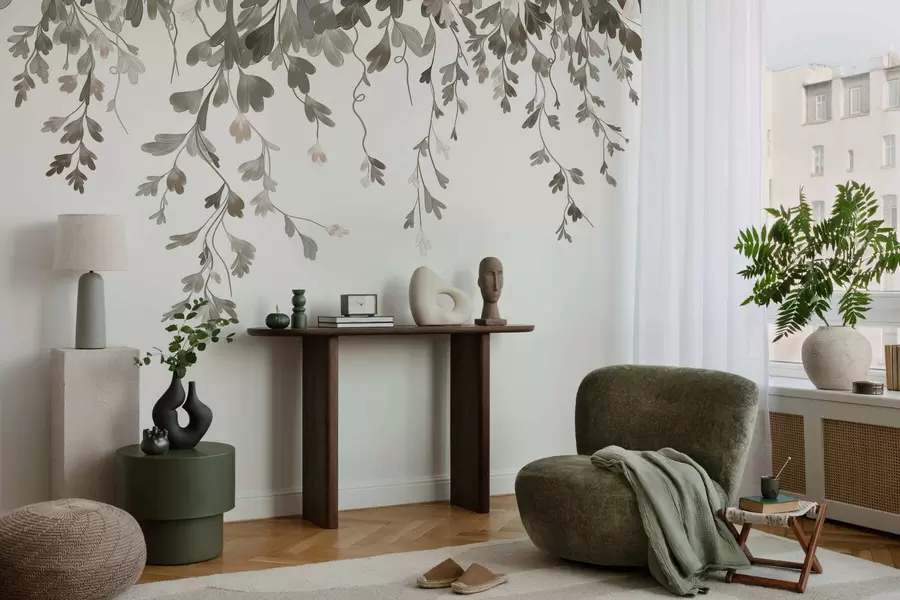 Fototapet Jemné visící lístky w05526