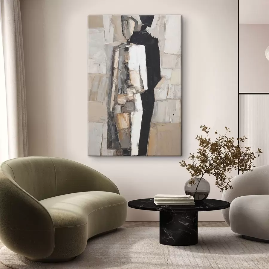 Fototapet Abstraktní siluety páru s48924