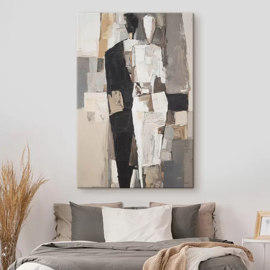 Fototapet Abstraktní siluety páru s48925