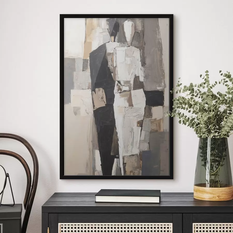 Fototapet Abstraktní siluety páru f48925