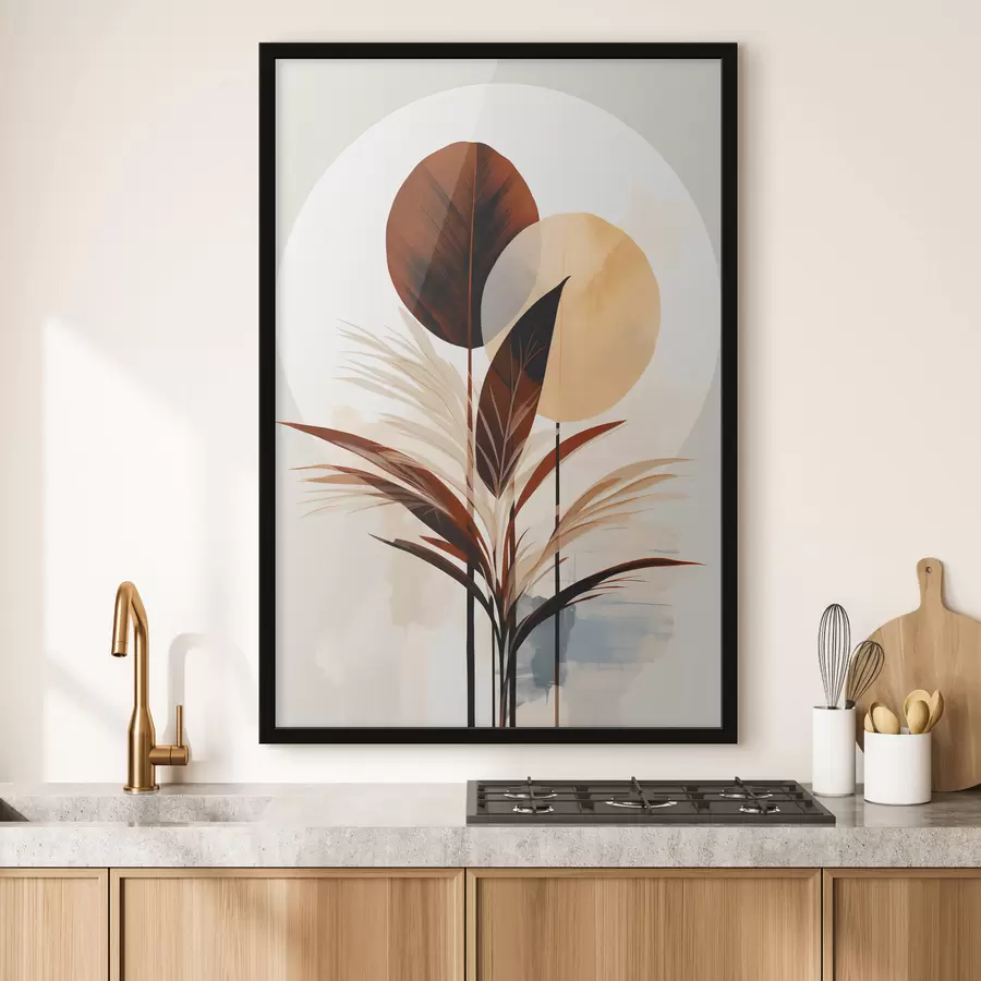 Fototapet Abstrakce s rostlinou f48926