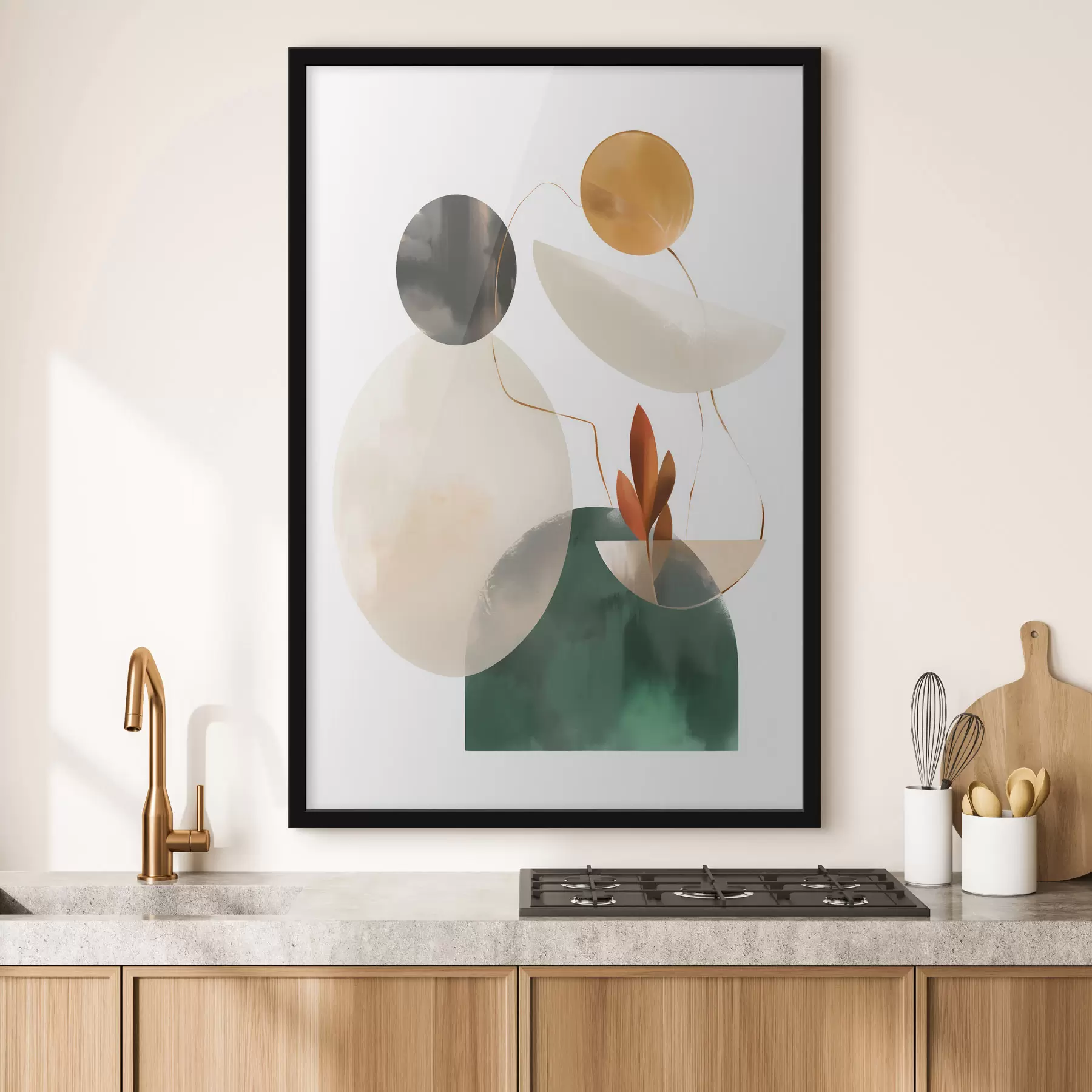 Fototapet Abstrakce s geometrickými tvary f48963