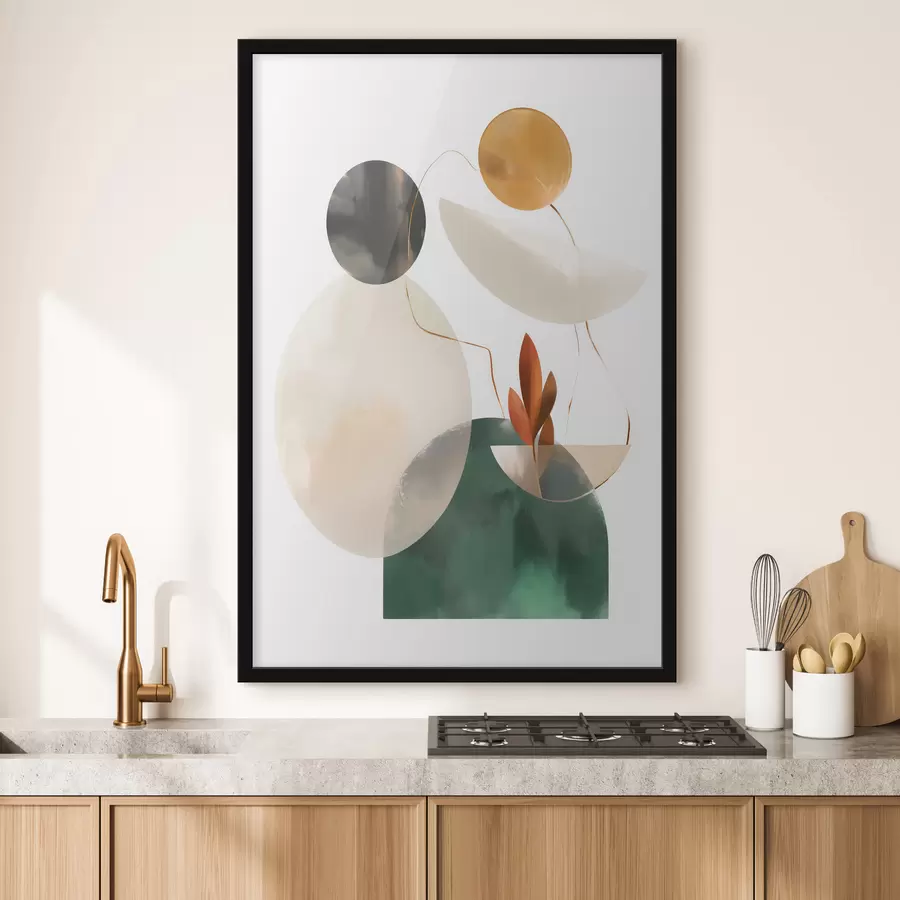 Fototapet Abstrakce s geometrickými tvary f48963