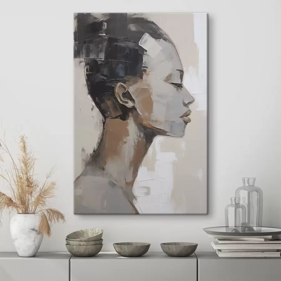 Obraz Portrét ženy ve stylu malířské imitace Č. s48975